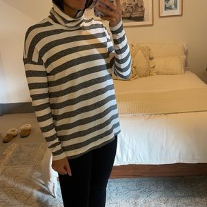 J.Crew Striped long sleeve turtleneck